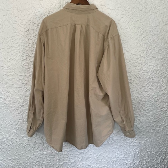 Ralph Lauren Men’s Long Sleeve Button Down Size 3XLT Tan - Picture 4 of 7